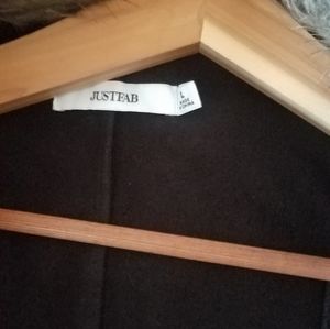 Just fab winter coat never worn! Really nice! Large size with fur